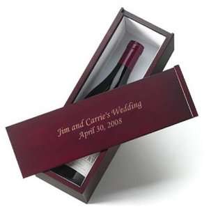  Engraved Wine Box