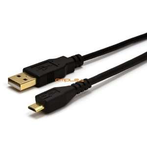  Micro B 5 PIN Gold Plated Cable   3FT Black