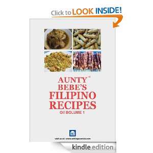 Aunty Bebes Filipino Recipes Rey Ramos  Kindle Store