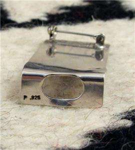 Unique Vintage Sterling Silver Corn Maiden Eyeglass Pin  