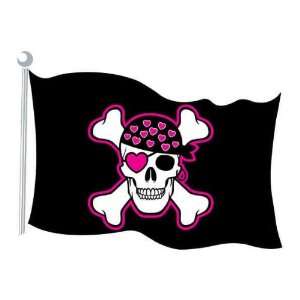  Pink Pirate Flag Cutout (Pack of 24) Patio, Lawn & Garden