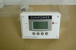   SUNPOWER SOLAR POWER MONITORING PV SYSTEM CONTROL PANEL MONITOR  
