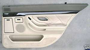 BMW E38 740iL Beige Leather Door Panel Right Rear  