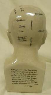 Medium Porcelain Psychology Scientific Phrenology Head  