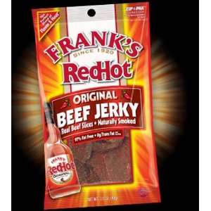 Franks Redhot Original Beef Jerky   32 Grocery & Gourmet Food