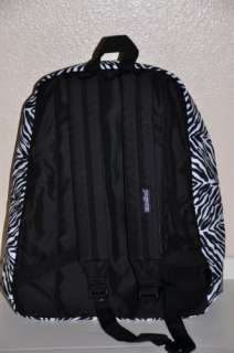 Jansport Zebra Backpack SuperBreak Black White NEW NWT  