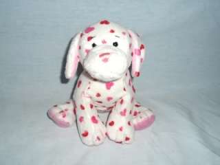   WEBKINZ LOVE PUPPY dog white w red pink hearts PLUSH ONLY NO CODE