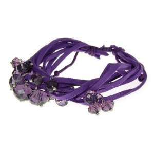    Purple Chinese Knot Adjustable Friendship Fashion Bracelet Jewelry