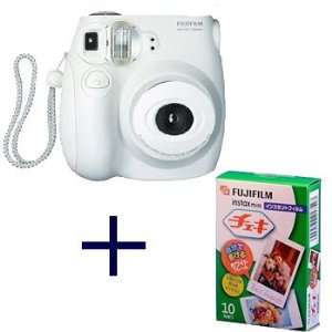  Fujiilm Instax MINI 7s White Instant Film Camera with 
