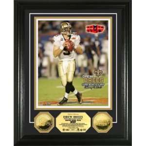   Saints Super Bowl XLIV 24KT Gold Coin MVP Photo Mint 
