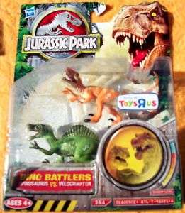 Jurassic Park Dino Battlers Spinosaurus Veloceraptor  