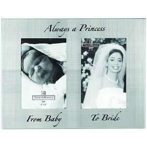  Ganz Aluminum Double Frame   Always a Princess   From Baby 