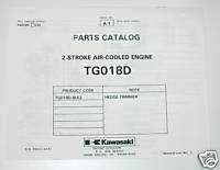 KAWASAKI Engine Parts Manual TG018D BL52  