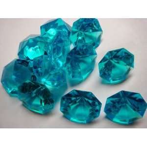  Turquoise 25 Carat Acrylic Diamonds   36 Acrylic Gems 