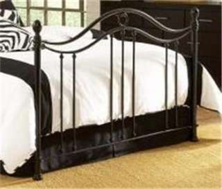 King Size Geneva Metal Bed w/ Frame   Glossy Black  