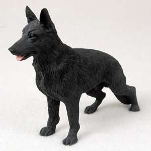  German Shepherd Black Dog Figurine 