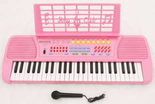 NEW PINK Children Electronic Piano Music Kid Keyboard+Mic  