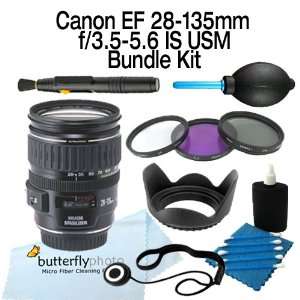 Canon EF 28 135mm f/3.5 5.6 IS USM With 72mm Filter Kit 