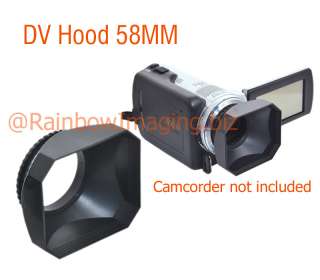 58mm Lens Hood + Cap for Digital Video DV Camera Camcorder Canon 