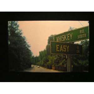  Famous Easy Street Sign/Corner, Aiken, SC 60s PC not 