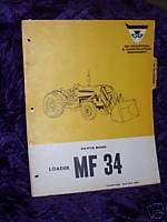 Massey Ferguson 32 Loader Parts Manual  