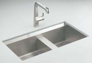 KOHLER K 3672 NA 8 Degree Offset Double Basin Kitchen Sink 