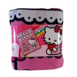Hello Kitty Happy Birthday Cake Blanket