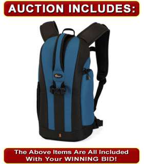 Lowepro Flipside 200 SLR Camera Backpack Case Blue NEW  