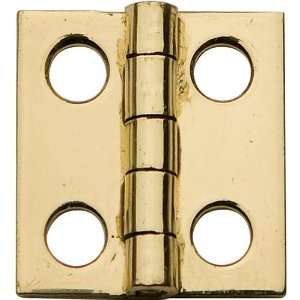  Antique Finish, Solid Brass Hinges, 1 1/2 L x 1 W (38 