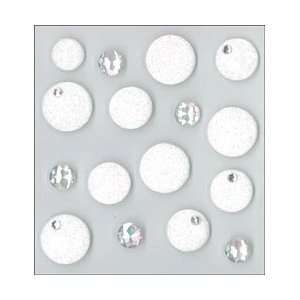  Jolees Jewels Cabochons White Dots; 3 Items/Order Arts 