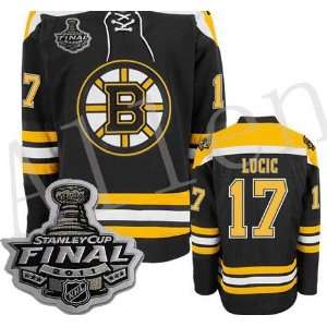 com 2012 New NHL Boston Bruins#17 Lucic Black/white/yellow Ice Hockey 