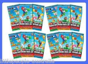 12x SUPER MARIO BROS Wii TRADING CARDS BLISTER FUN PACK  