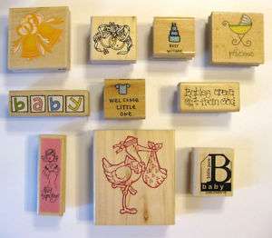 Wedding Marriage Baby Expecting Rubber Stamps You Pick  
