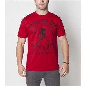 Metal Mulisha Scythes T Shirt   Small/Cardinal