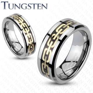   duo tone band ring 2 width sizes available for matching couple wedding