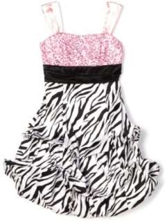  Ruby Rox Kids Girls 4 6x Zebra Pick Up Dress Clothing