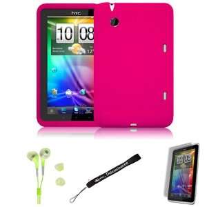 Pink Cover Protective Slim Durable Silicon Skin Case for HTC Flyer 3G 