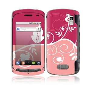  LG Genesis Decal Skin Sticker   Pink Abstract Flower 