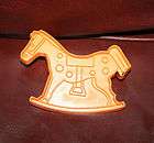 Vtg. Stanley 70s Orange Rocking Horse Cookie Cutter