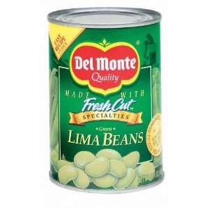 Del Monte Lima Beans Green   24 Pack  Grocery & Gourmet 