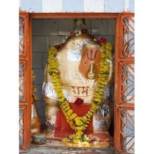 Hindu God and Shrine, Maheshwar, Madhya Pradesh State, India Giclee 
