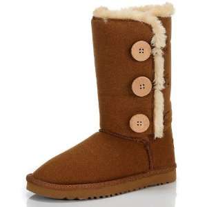  Ugg Boots Button Boots Triplet Chestnut