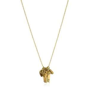 Vanessa Mooney Daydreamer Brass Multi Charm Necklace