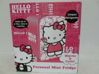 Hello Kitty Pink Personal Mini Fridge Warms + Cools Model 811129 