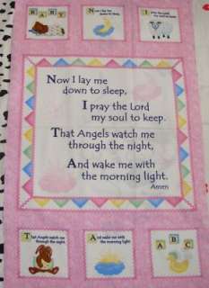 childs Prayer Cotton Flannel ~ panel BTY  