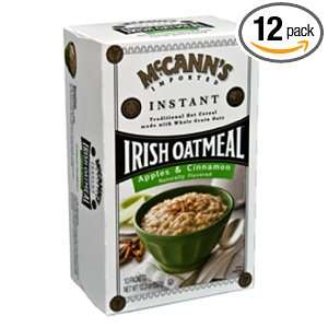 McCanns Irish Instant Oatmeal, Apple and Cinnamon, 15.1 Ounce Boxes 