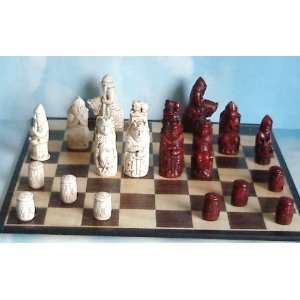  German Medieval Chess Men (Rosewood/Ivory) Toys & Games