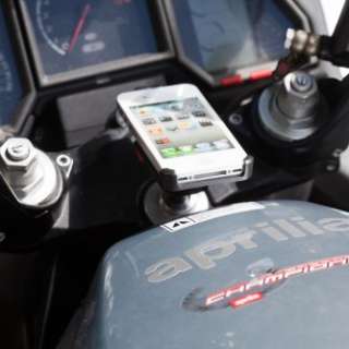 FORK STEM MOTORCYCLE MOUNT + HOLDER FOR APPLE IPHONE 4  