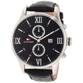 Tommy Hilfiger Mens 1710290 Classic Black Multi Eye Watch   designer 