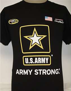 Nascar Mark Martin US Army #8 Black Sprint S/S Tshirt  